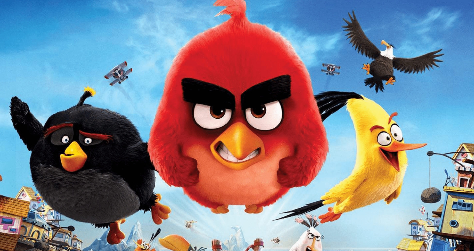 The Angry Birds Movie (2016) movie art.